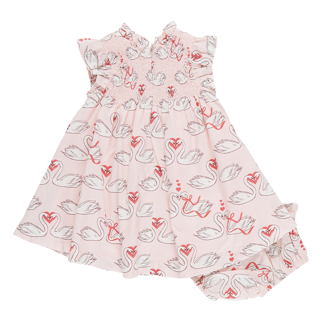 Pink Chicken Baby Stevie Swan Love Dress