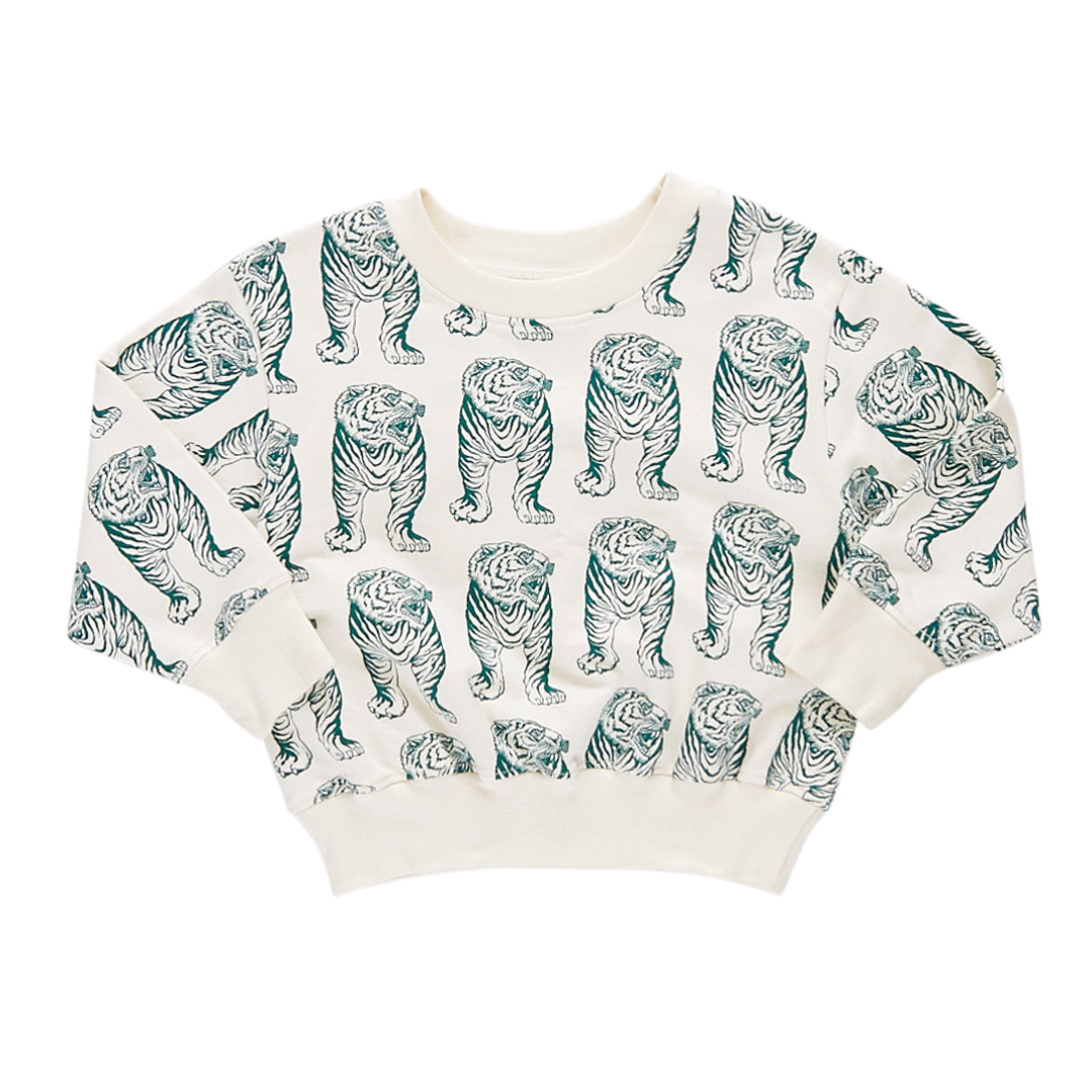 Pink Chicken Organic Sweatshirt in Green Tiger – Vann u0026 Liv