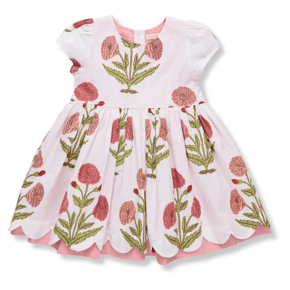 Girls blue and white printed short and top set