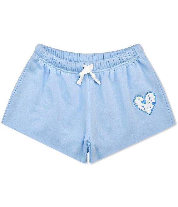 Blue Floral Sweatshorts