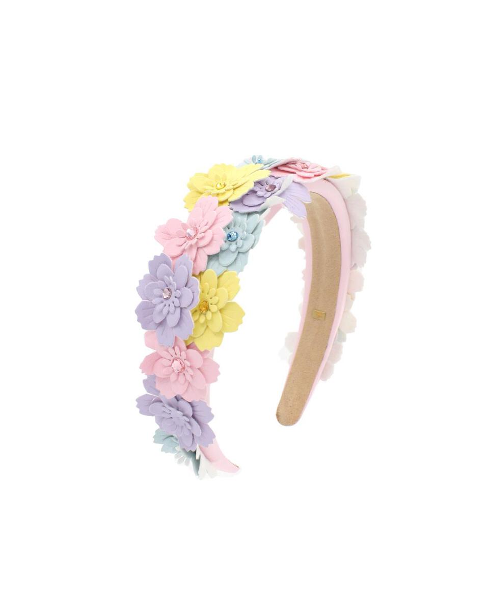 Bari Lynn Pastel Multi Flower Padded Headband
