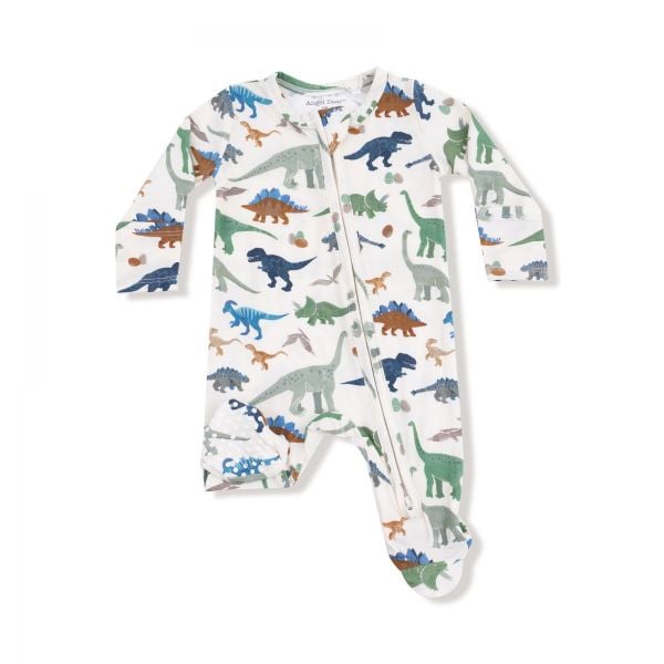 Angel Dear Washy Dinos 2 Way Zipper Footie