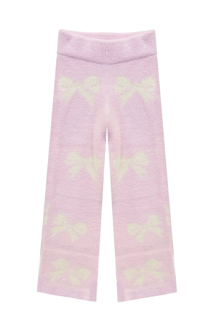 Katie J Parker Pant in Baby Pink Bows