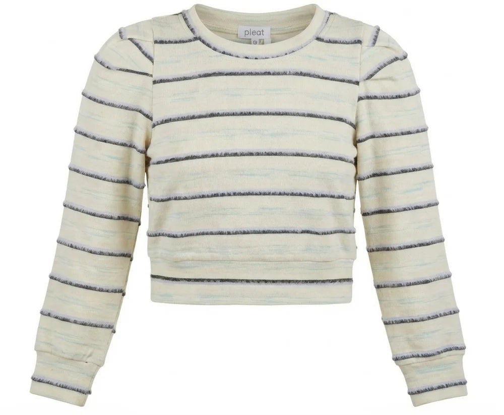 Peyton Top in Periwinkle Stripe