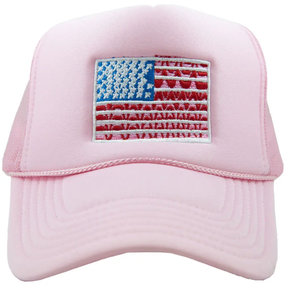 Katy Did American Flag Trucker Hat