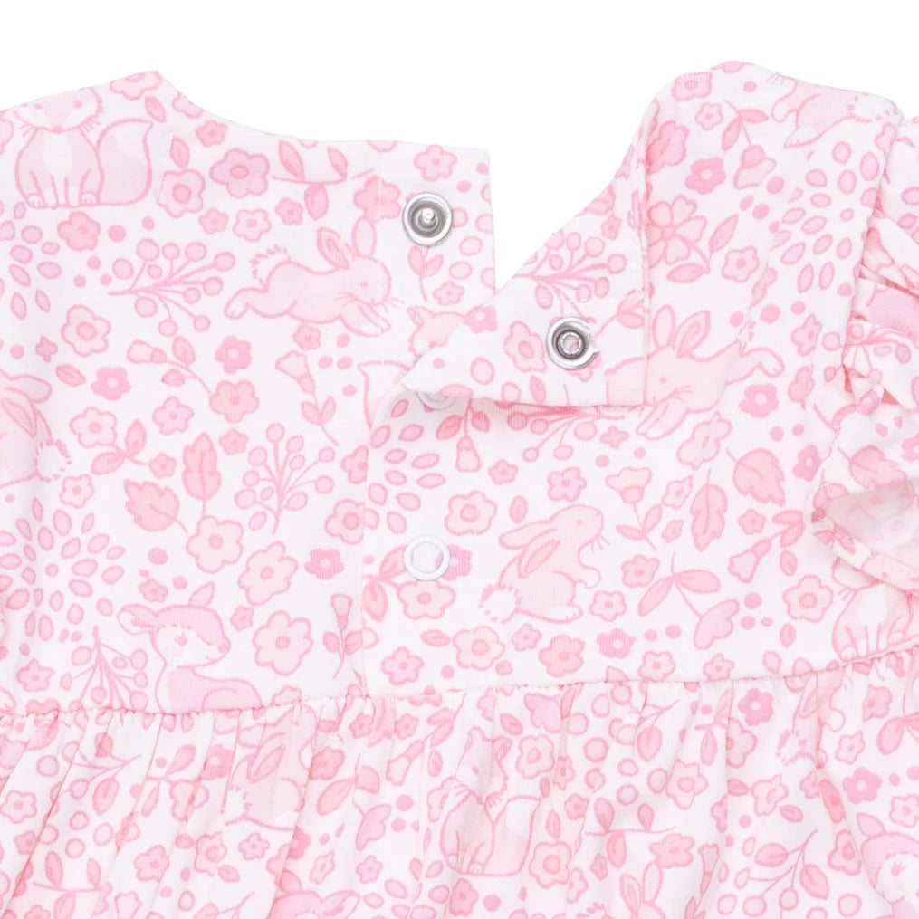 Baby Woodland Ruffle Snap Romper