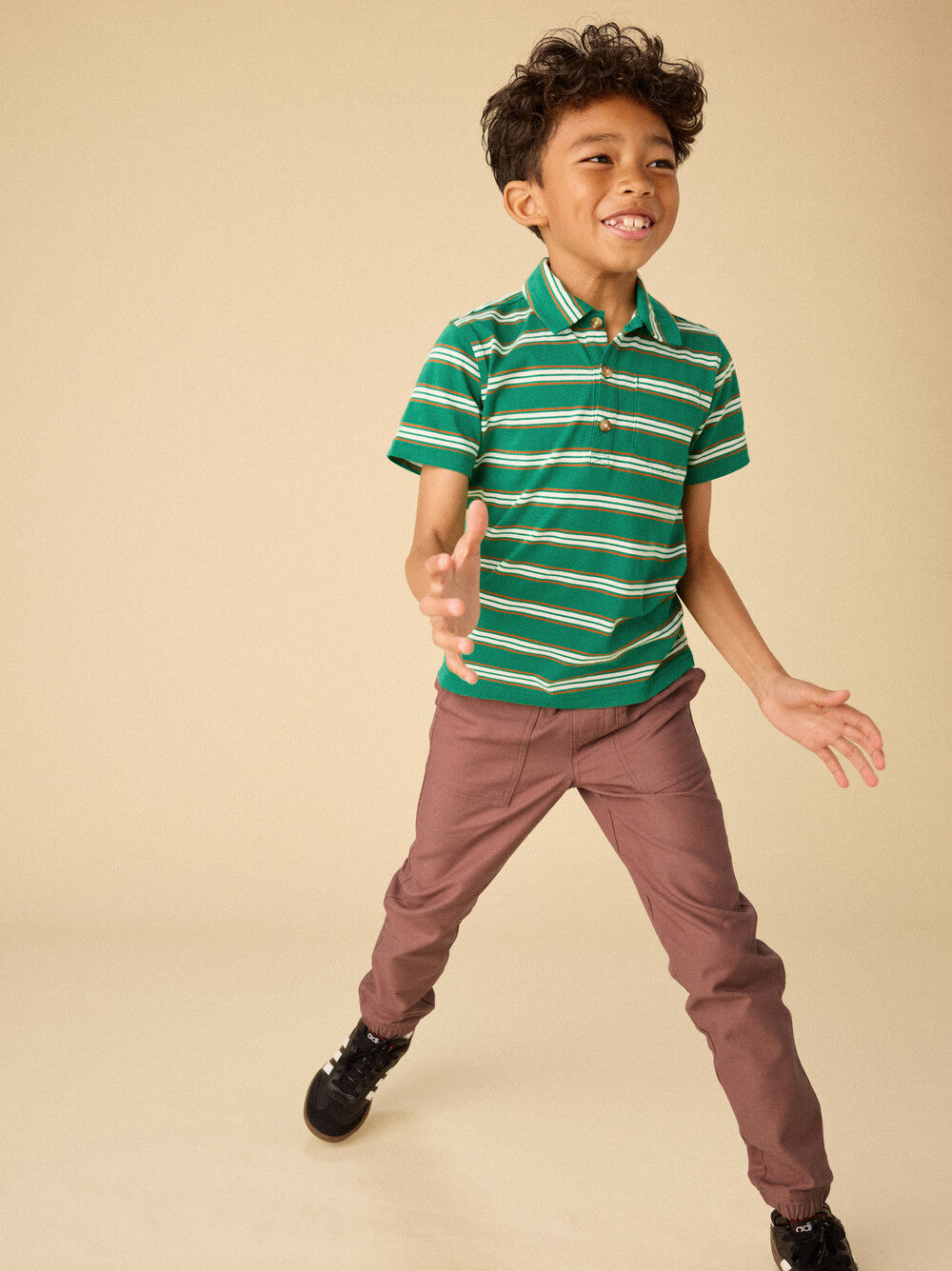 Tea Collection Game On Reverse Twill Pant in Russet