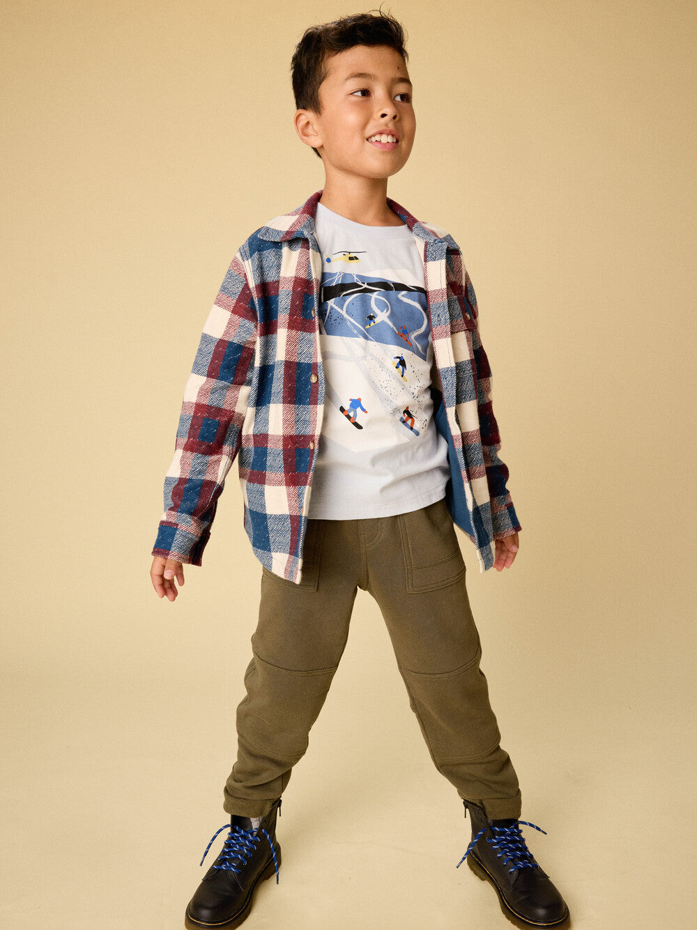 Tea Collection Playwear Pants in Grape Leaf