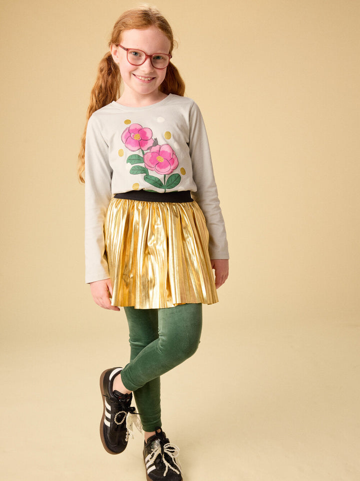 Tea Collection Golden Flowers Graphic Tee