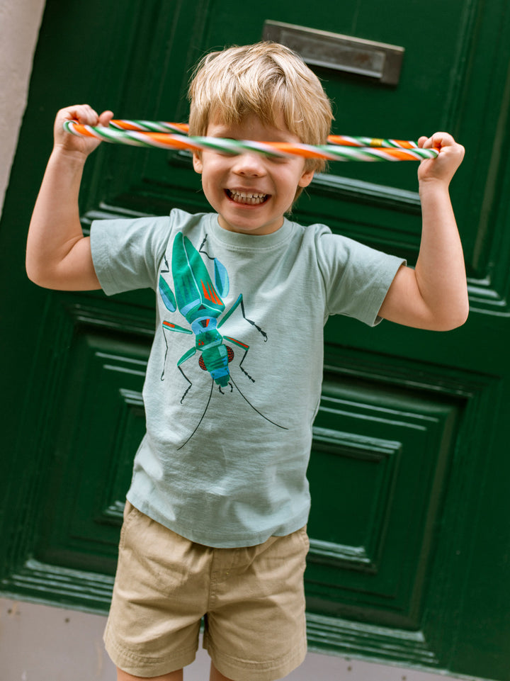 Tea Collection Twill Sport Shorts in Sandstone