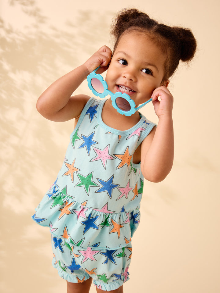 Tea Collection Tank Ruffle Baby Set
