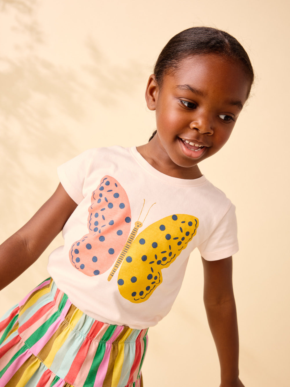 Tea Collection Tile Butterfly Graphic Tee