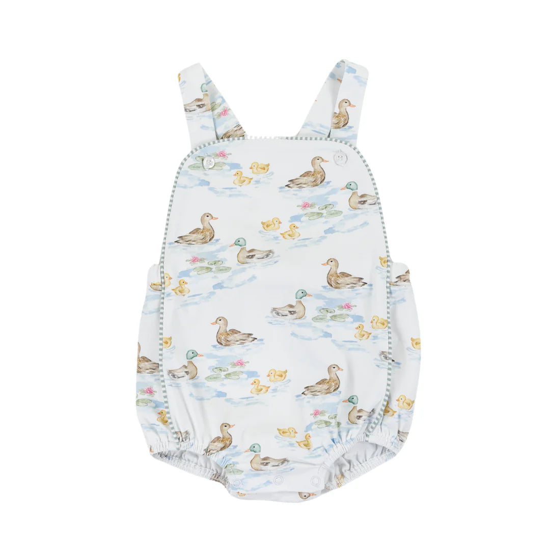 Cypress Row Silas Sunsuit in Darling Ducks