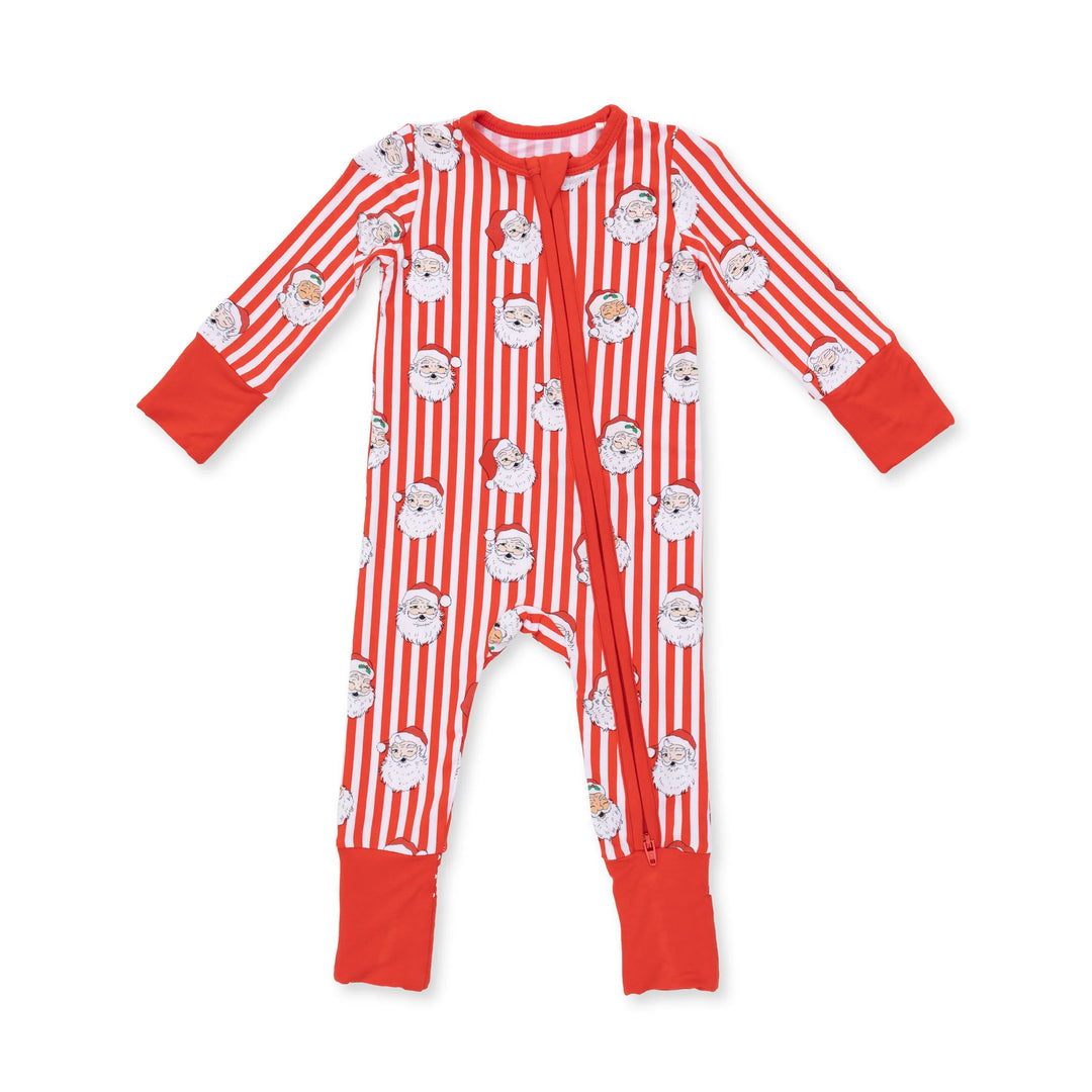 Angel Dear Vintage Santa Stripe Convertible Romper