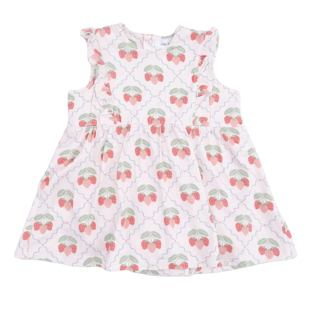 Angel Dear Sweet Strawberry Ruffle Dress
