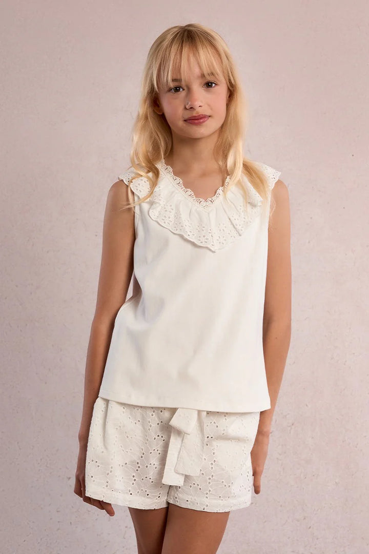Mini Molly Ruffle Collar Tank