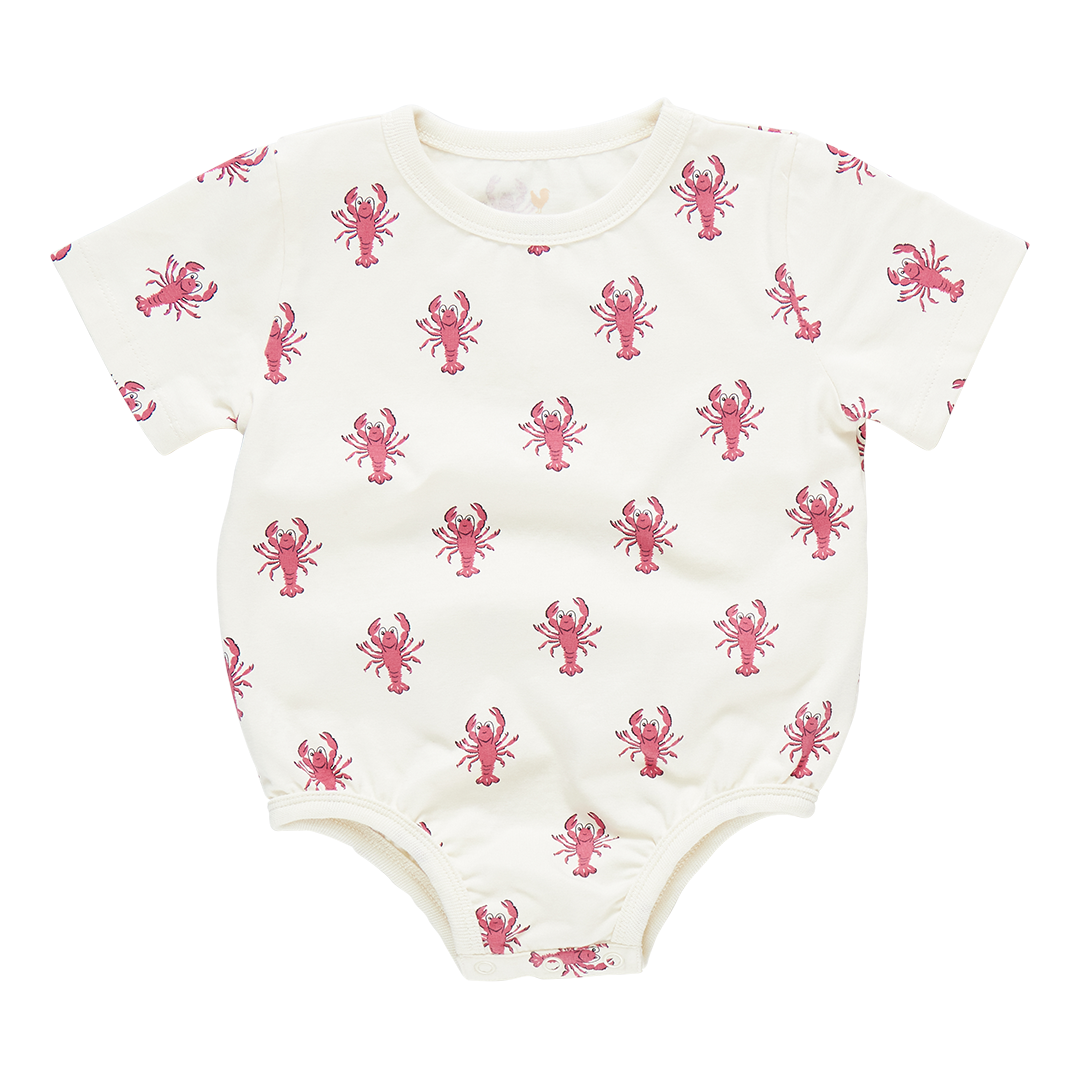 Pink Chicken Lobster Organic Baby Bubble
