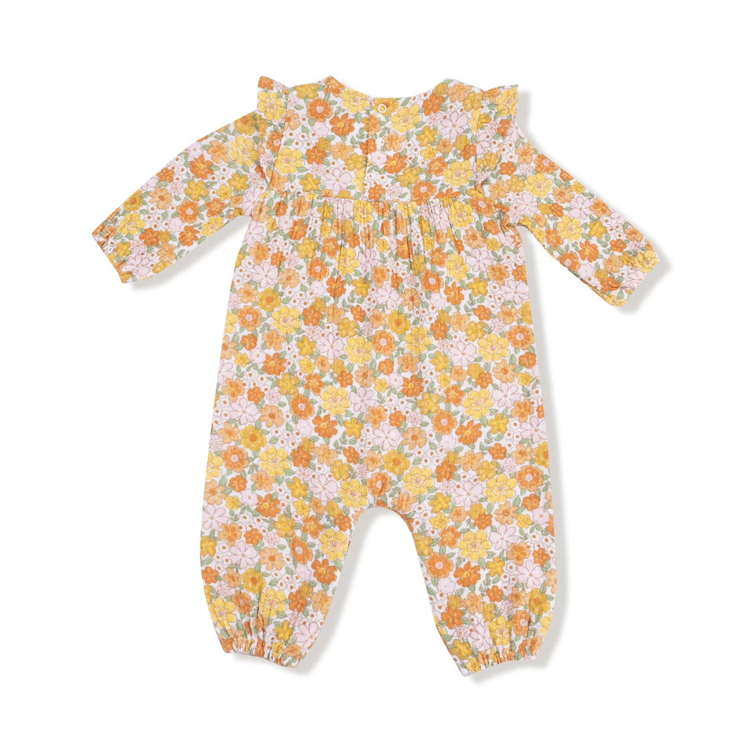 Angel Dear Sweet Amber Floral Romper