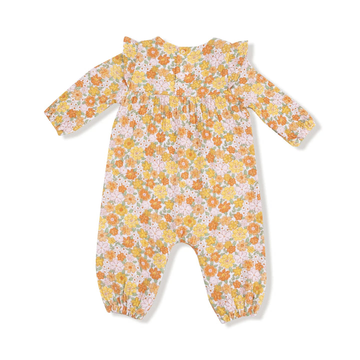 Angel Dear Sweet Amber Floral Romper