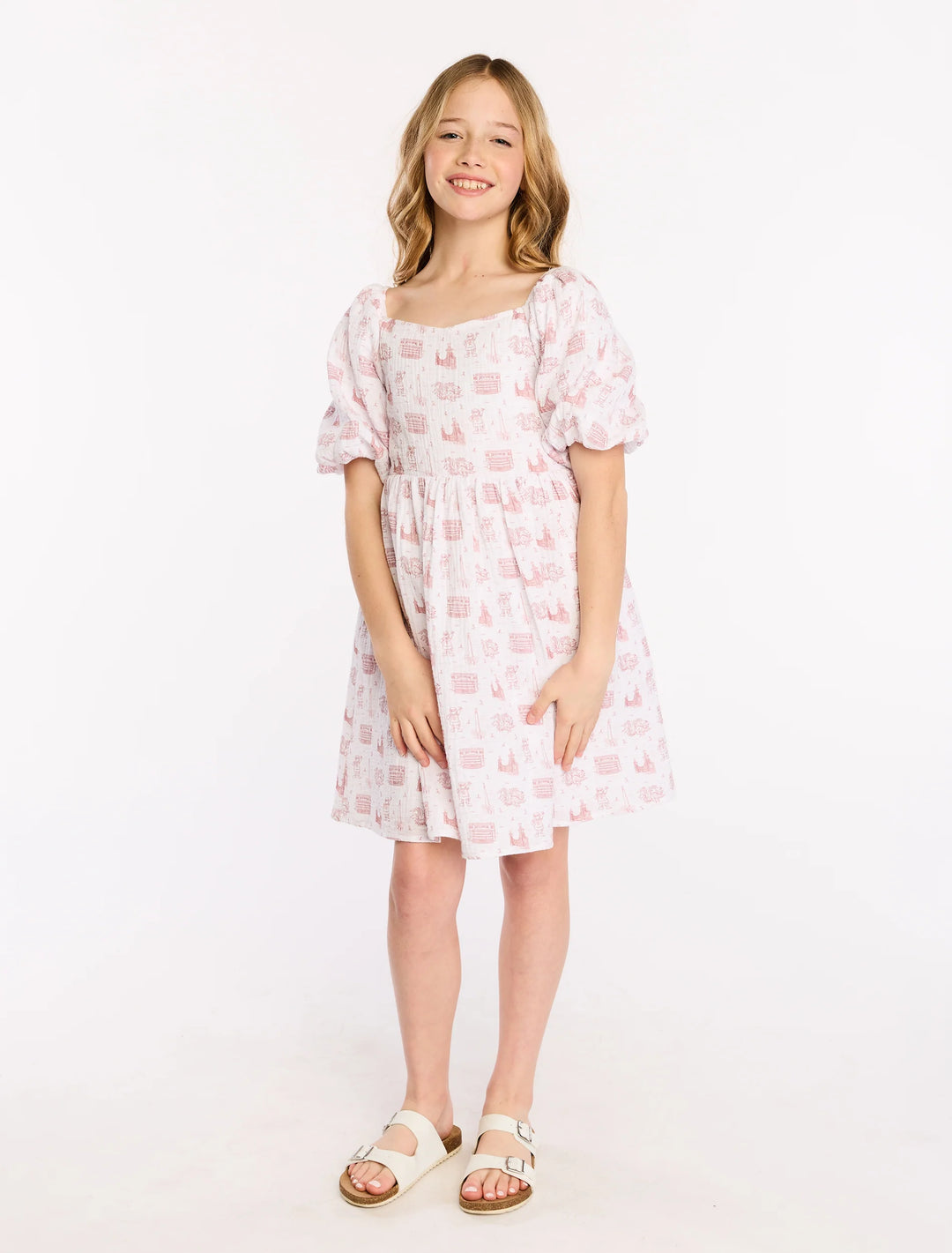USC Toile Puff Sleeve Dress