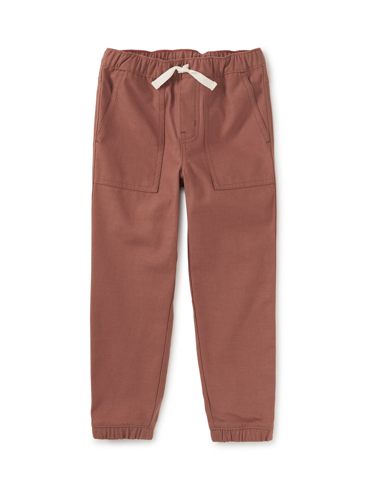 Tea Collection Game On Reverse Twill Pant in Russet