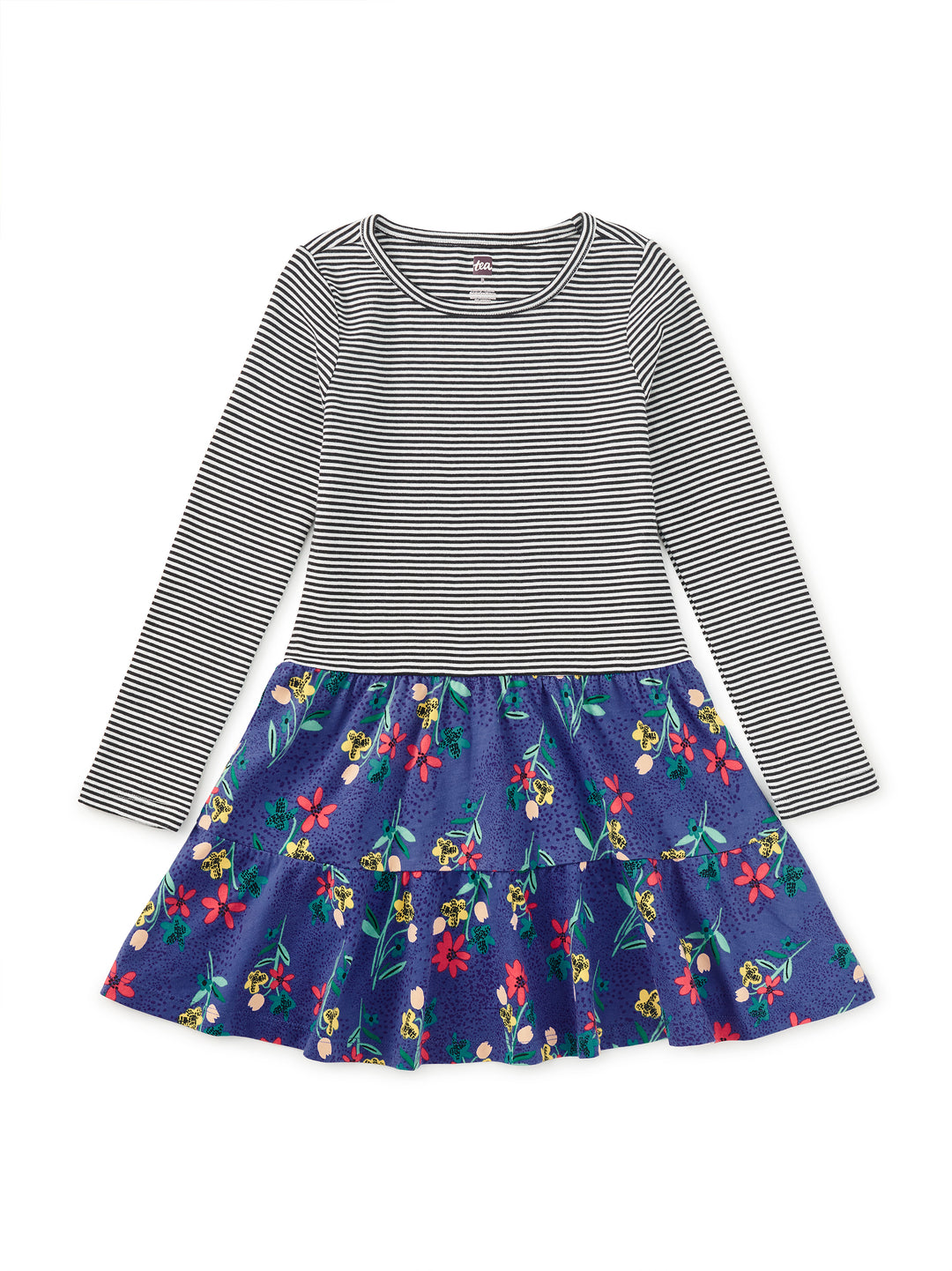 Tea Collection Twirl Dress in Alpine Wildflowers