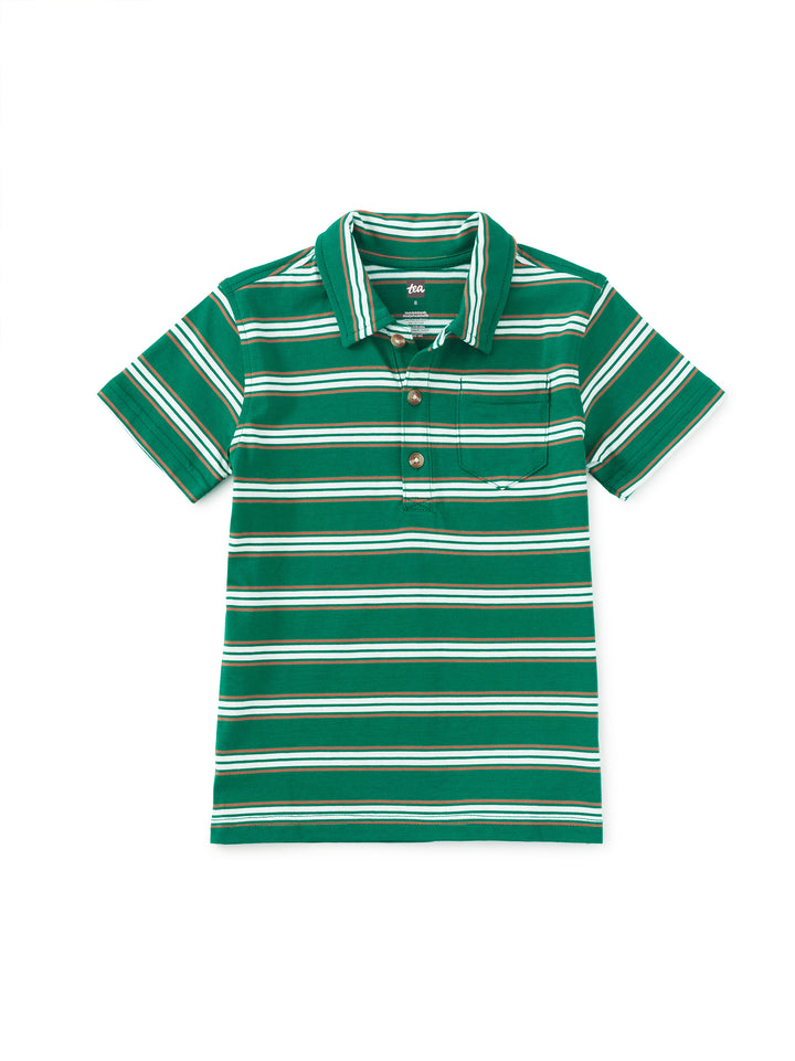 Tea Collection Viridian Striped Polo