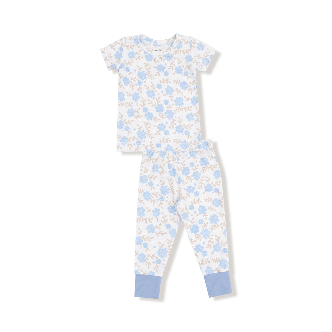 Angel Dear Baby Blue Floral Loungewear Set