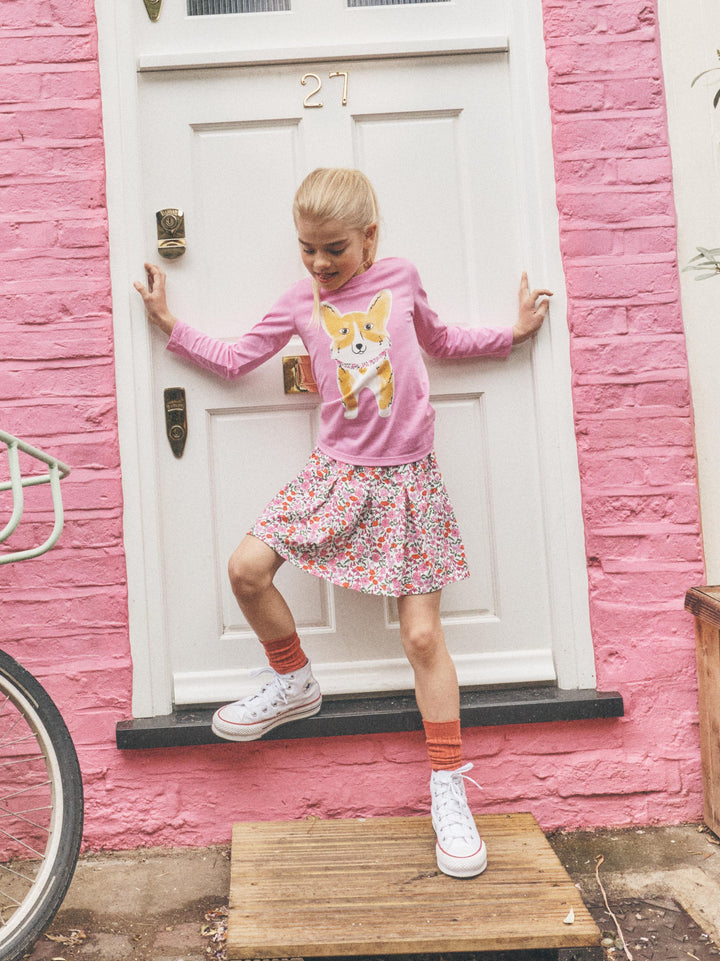 Tea Collection Pleated Jersey Skirt