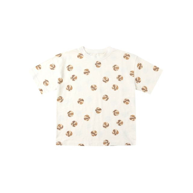 Rylee & Cru Relaxed Tee in Ivory Basketball