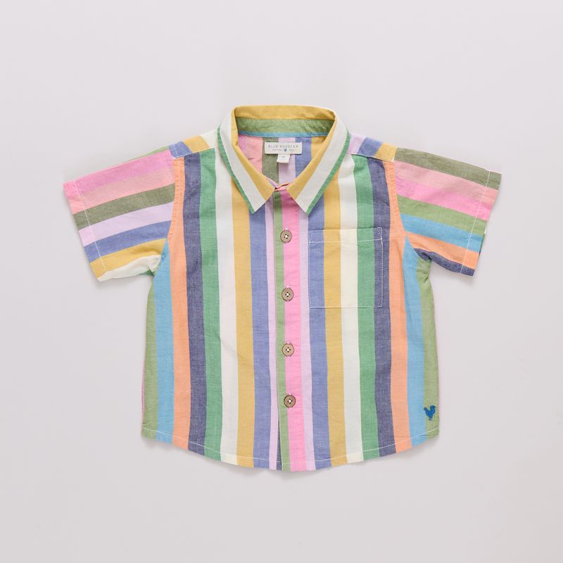 Pink Chicken Jack Shirt in Parade Stripe