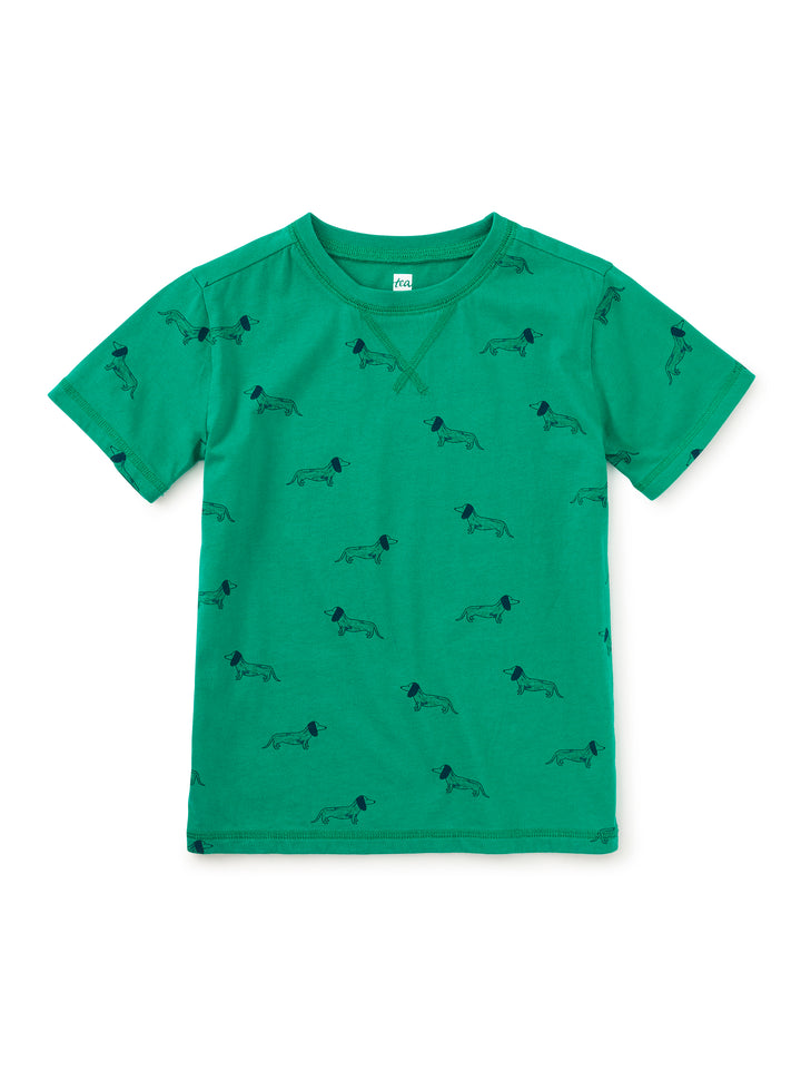 Tea Collection Printed Tee with Dachshunds