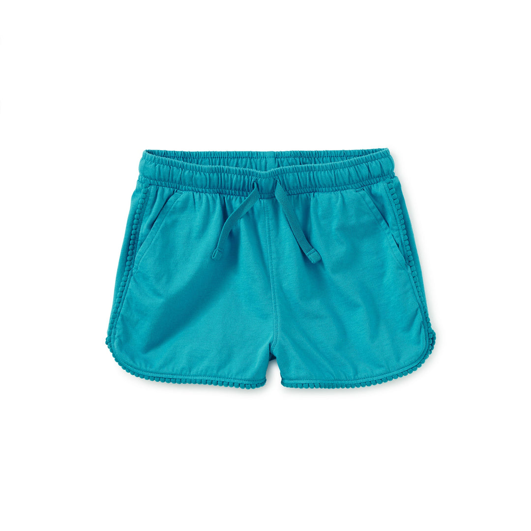 Tea Collection Pom Pom Short in Bondi Blue