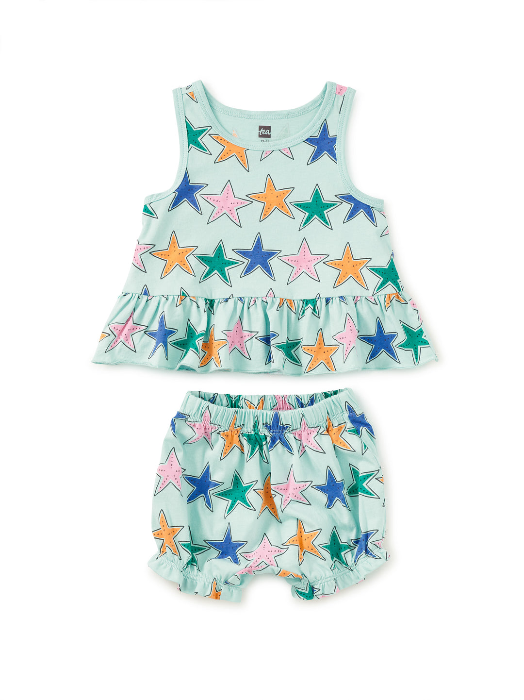Tea Collection Tank Ruffle Baby Set