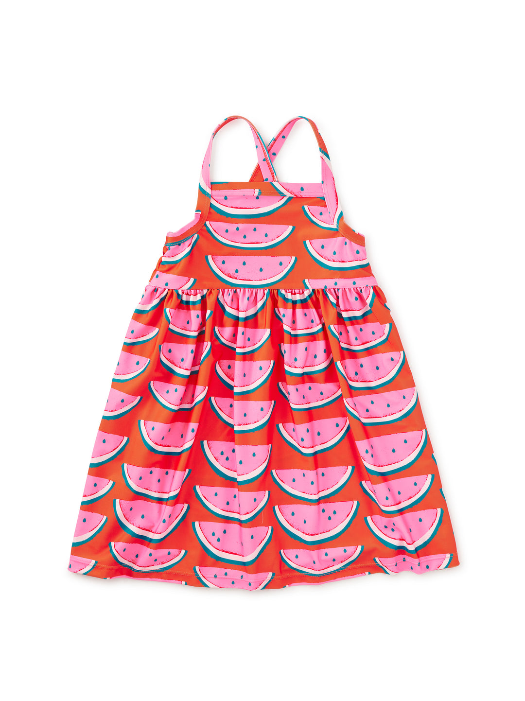 Tea Collection Strappy Sun Dress in Watermelon Slices