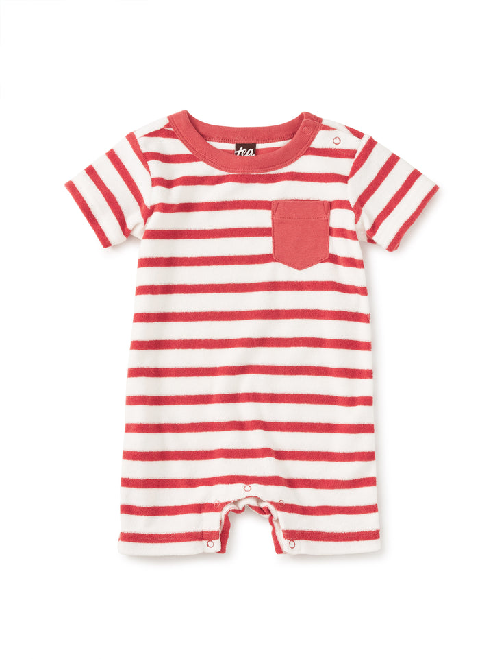 Tea Collection Terrycloth Pocket Shortie Romper