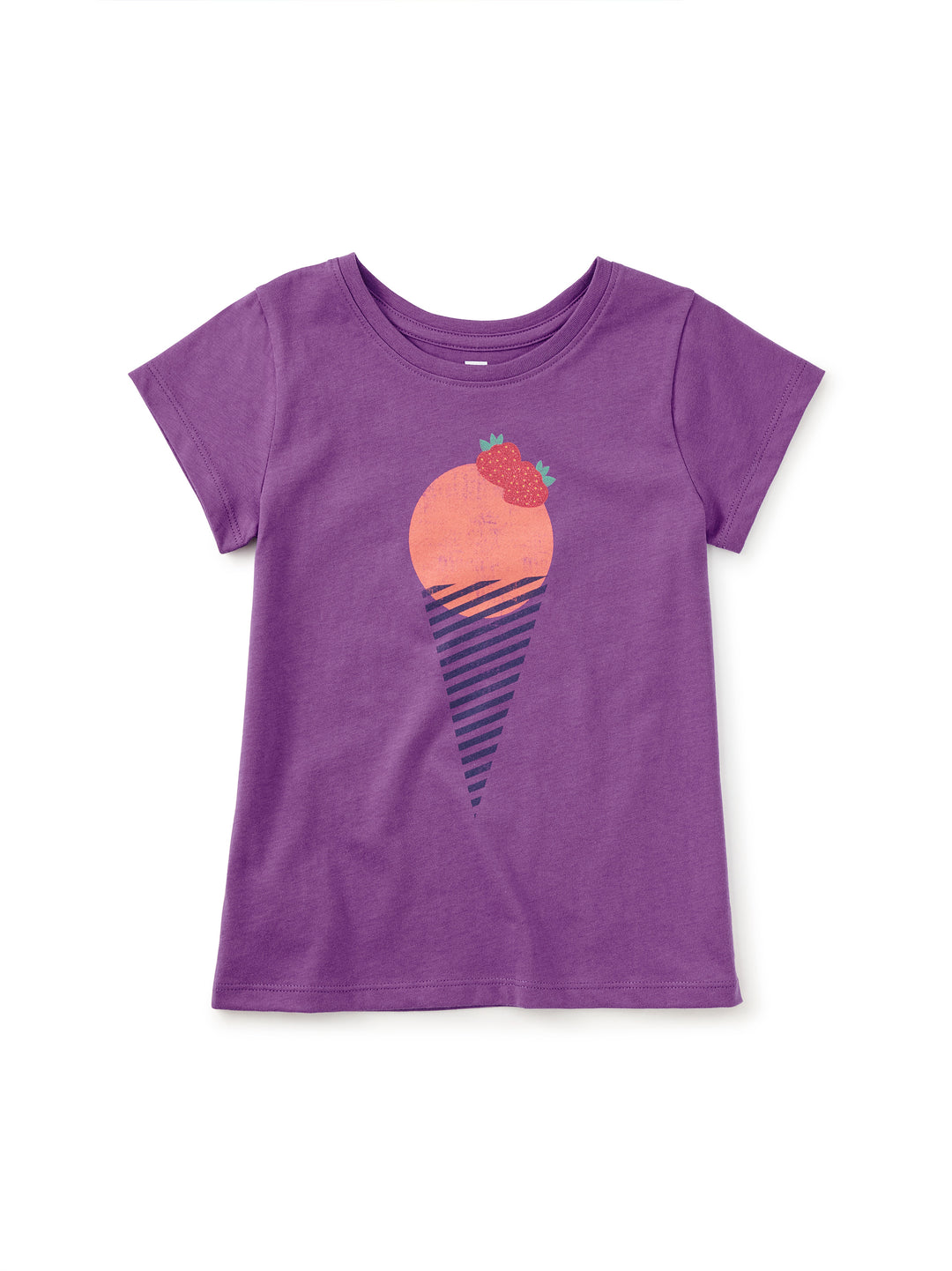 Tea Collection Glitter Strawberry Graphic Tee