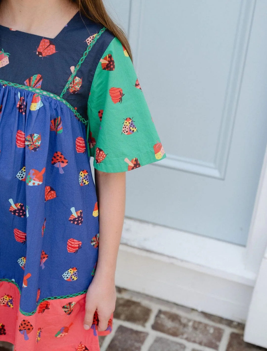 Briton Court Kaylee Dress in Blue Multi