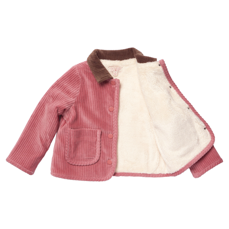 Pink Chicken Jace Plush Jacket in Pink (size 7-10)