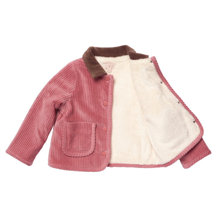 Pink Chicken Jace Plush Jacket in Pink (size 7-10)