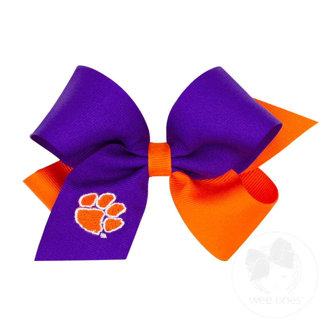 Clemson Two Tone Bow