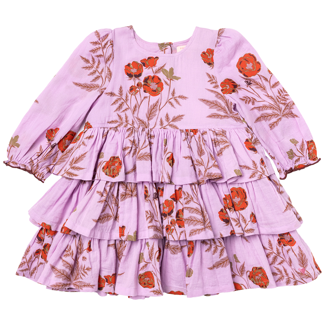 Pink Chicken Fleur Dress in Lavender Poppy (sizes 2-6)