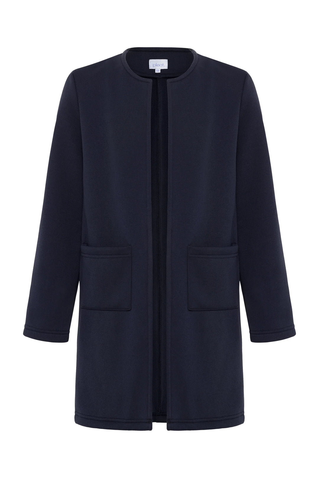 Pleat Hadley Cardigan in Navy
