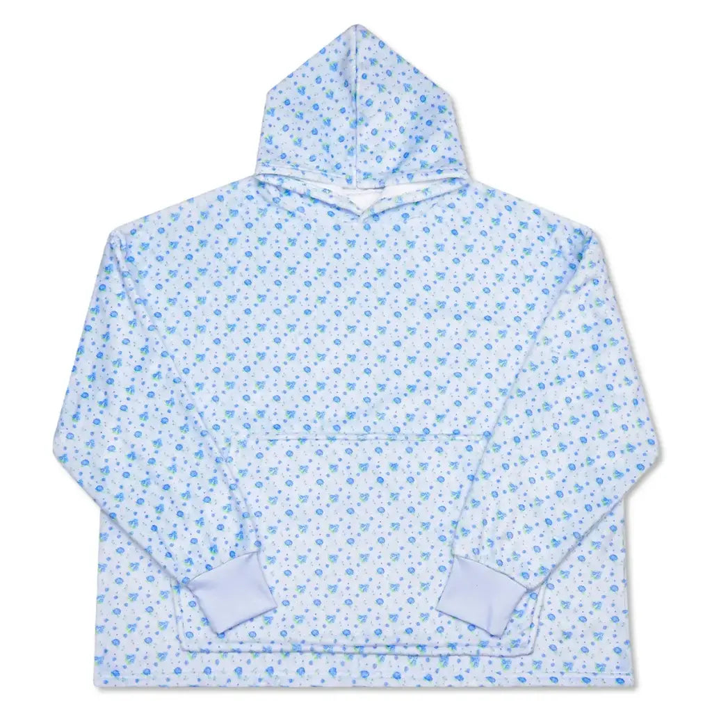 Blue Ditsy Plush Cozy