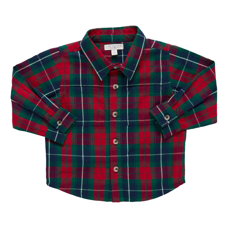 Pink Chicken Jack Shirt in Red Tartan