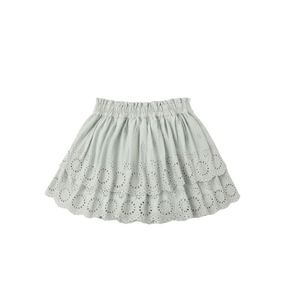 Rylee & Cru Rose Mini Skirt in Seafoam