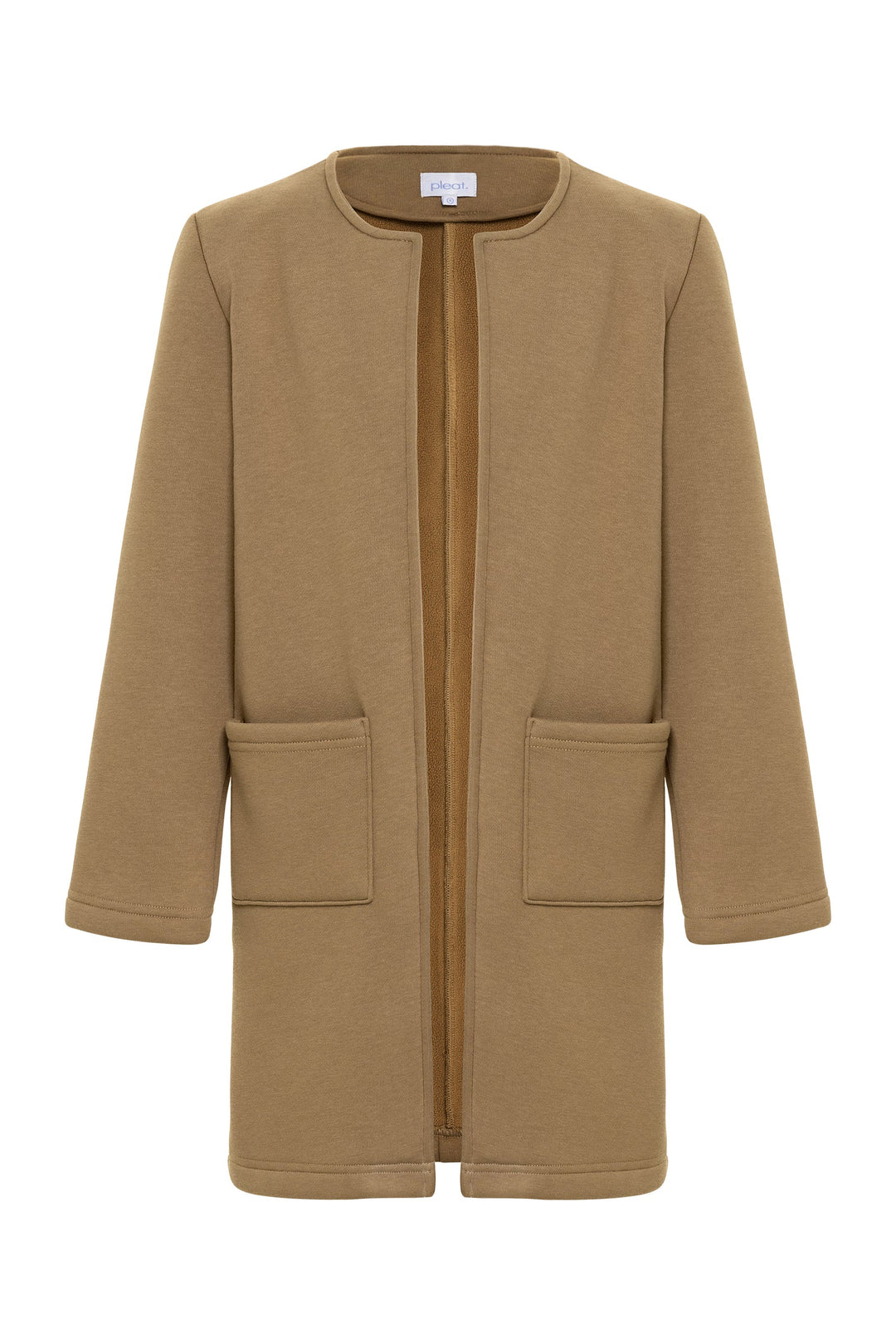 Pleat Hadley Cardigan in Coffee