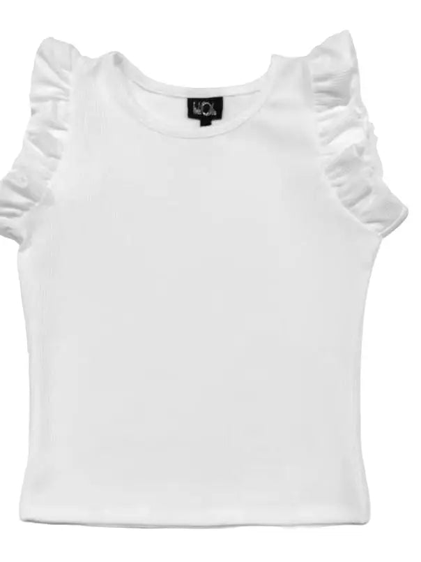 Little Olin White Sleeveless Top