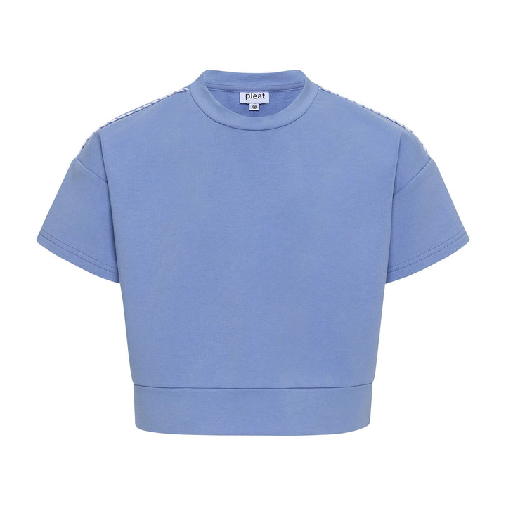 Pleat Roxie Top in Seaside Stripe