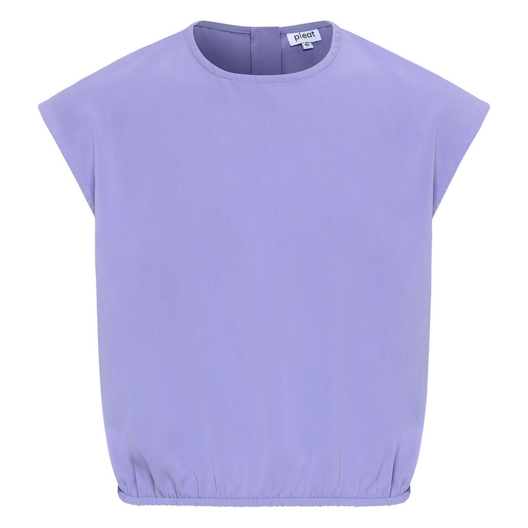 Pleat Emma Top in Very Periwinkle
